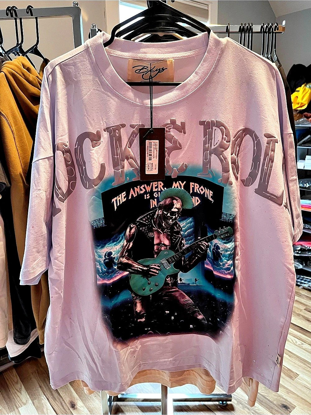 Ragstock The Answer My Friend Is Blowing in the Wind graphic tee Graphic Tee in